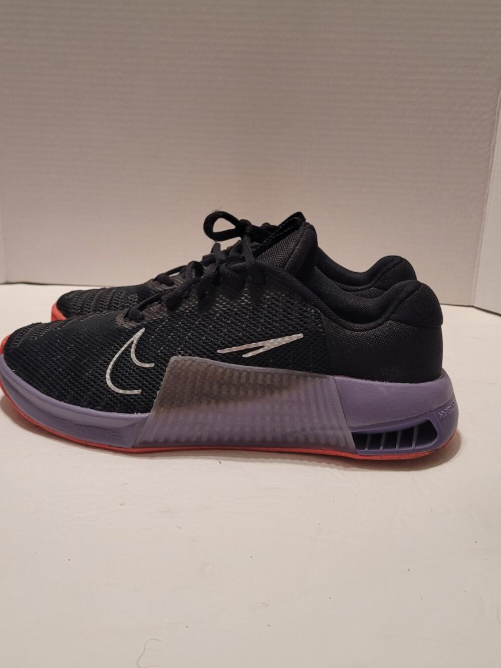 METCON Black Lilac Bloom DZ2537-003 Shoes Sneakers Size US 8.5